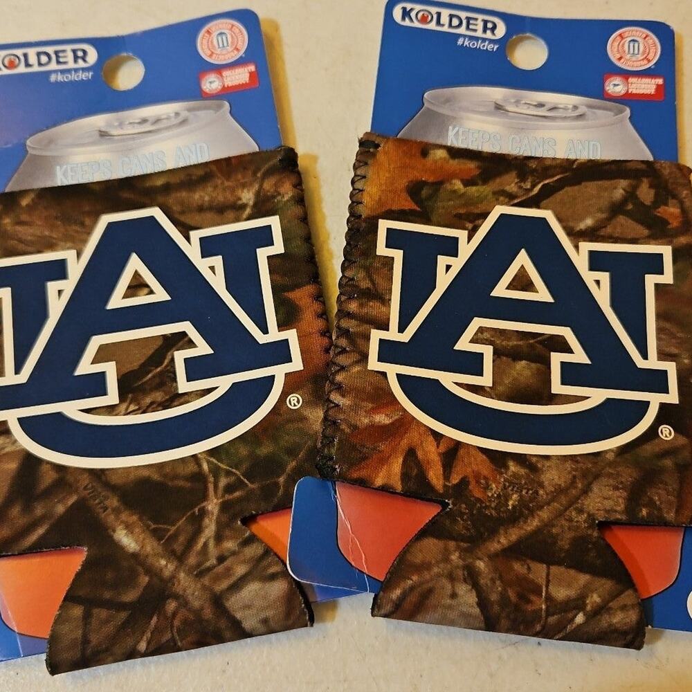 2 Auburn University Koozies - Drink Holders